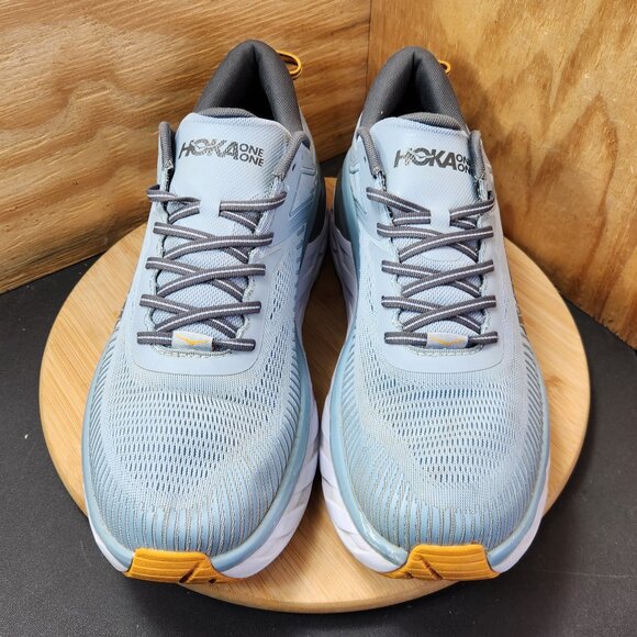 Hoka Bondi 7 Mens Gray Running Shoes Sneakers Size 14 - Picture 3 of 9
